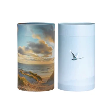 Urnerør med strand eller svane motiv